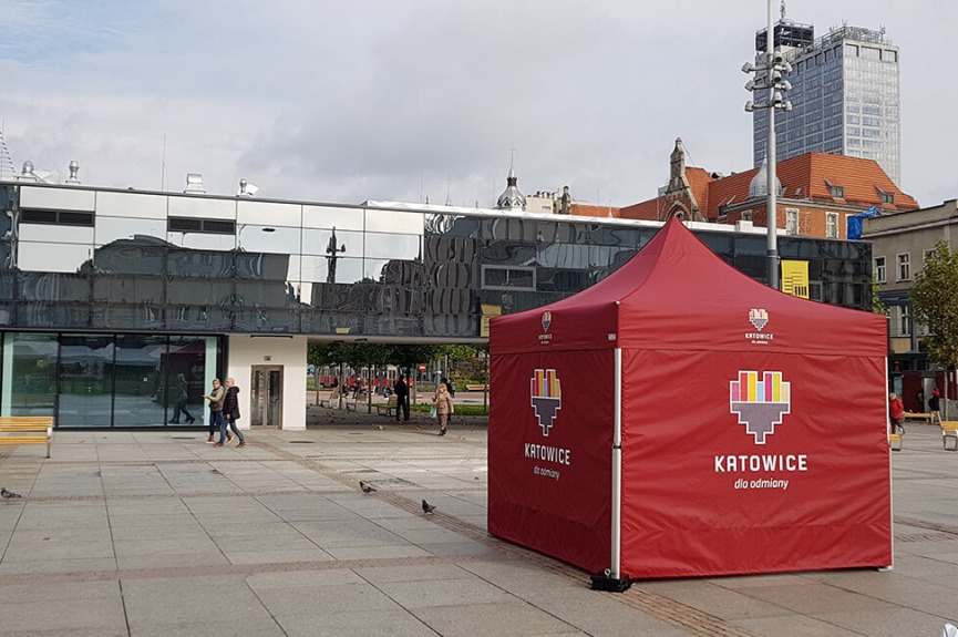 Namiot reklamowy VITABRI miasto Katowice V2 3x3m
