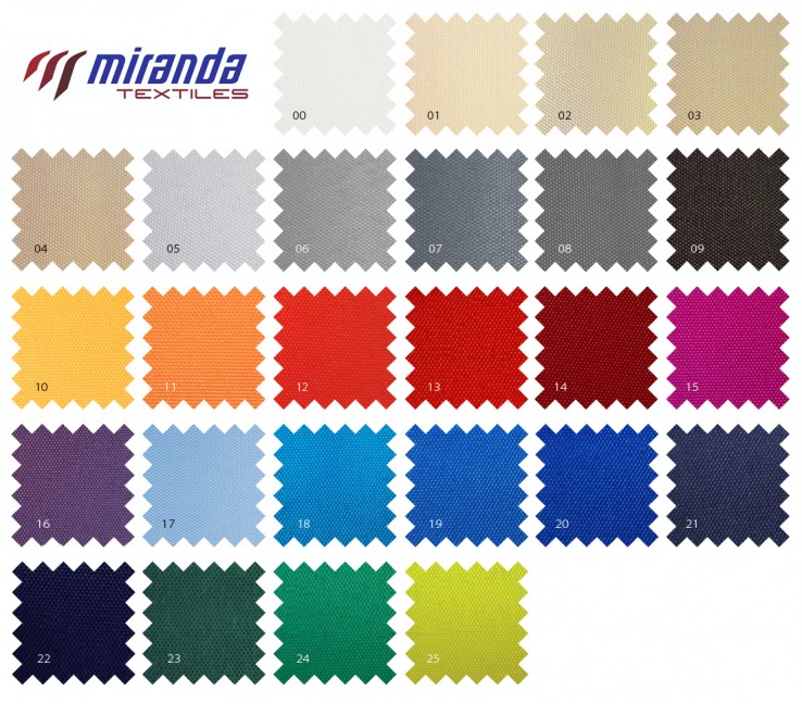 kolorystyka materiałów Miranda